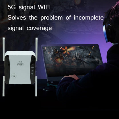 KP1200 1200Mbps Dual Band 5G WIFI Amplifier Wireless Signal Repeater, AU Plug, UK Plug