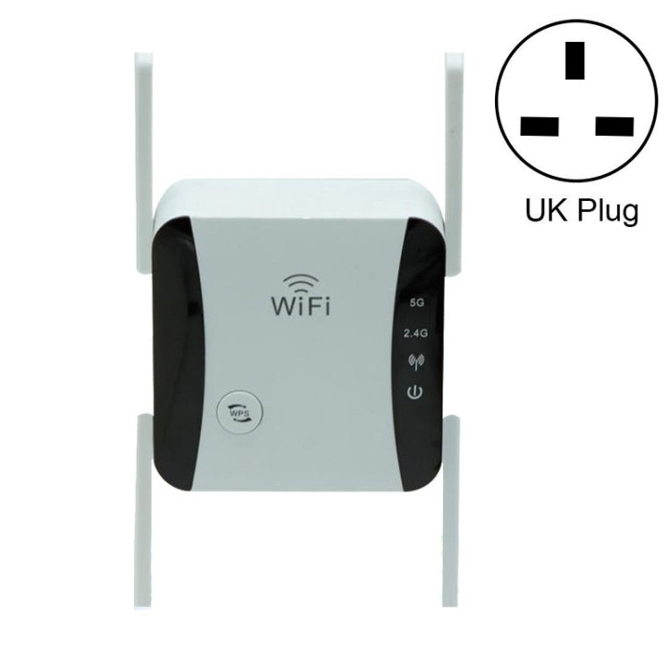 KP1200 1200Mbps Dual Band 5G WIFI Amplifier Wireless Signal Repeater, AU Plug, UK Plug