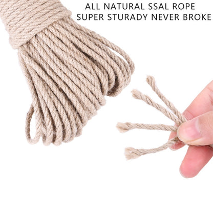 Pets Hemp Rope Cat Scratch Board Sword Rope Accessories Protect Cat Grip Toy Grabbing Materials, 3 PCS 10m, 30m, 50m, 10m