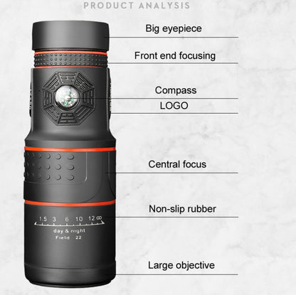 FEIRSH 12x50 High-Definition Low-Light Night Vision Monoculars Concert Mobile Phone Camera Binoculars, T01 12x50