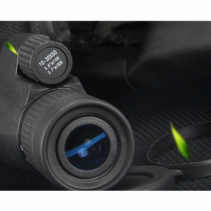 Continuous Zoom Single Tube Low Light Night Vision HD High Magnification Telescope, 10-30X50