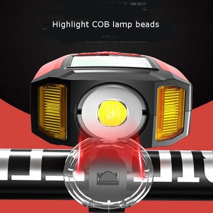 Front Light (With Fog Light) & Horn & Speedometer  Multifunctional Bicycle Mountain Bike Headlight, Code Watch (Blue), Code Watch (Red), Code Watch (Black)