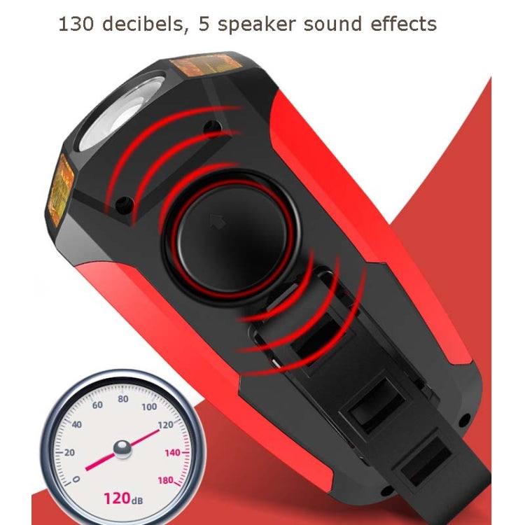 Front Light (With Fog Light) & Horn & Speedometer  Multifunctional Bicycle Mountain Bike Headlight, Code Watch (Blue), Code Watch (Red), Code Watch (Black)
