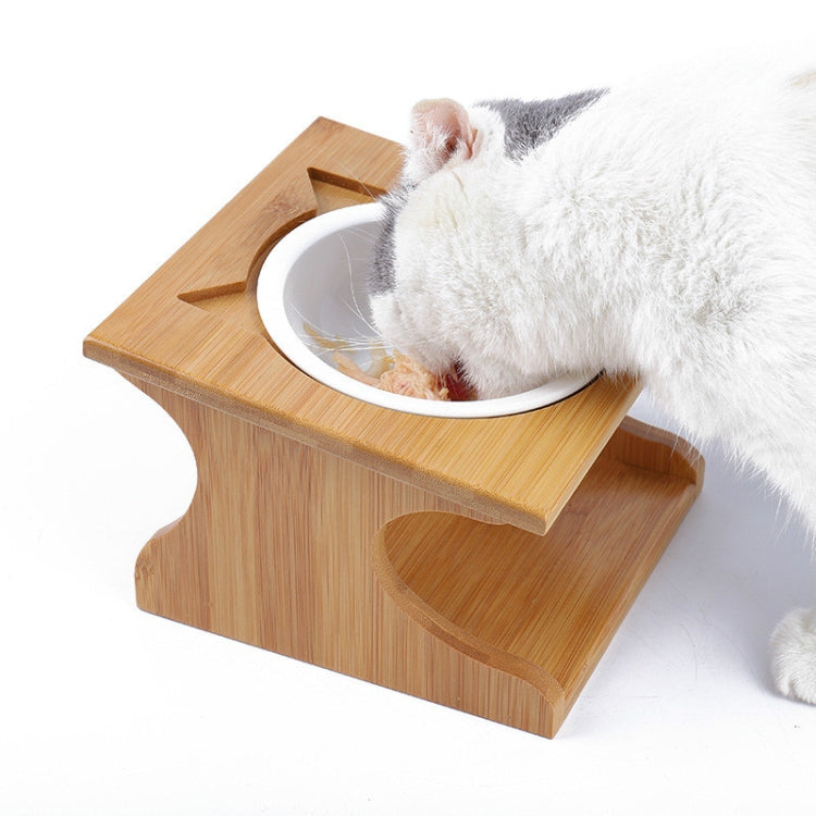 Pet Solid Wood Dining Table Pet Food Bowl Pet Supplies, Pet Solid Wood Bowl