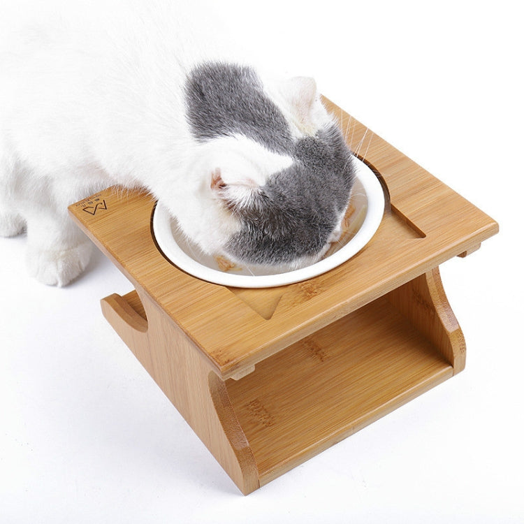 Pet Solid Wood Dining Table Pet Food Bowl Pet Supplies, Pet Solid Wood Bowl