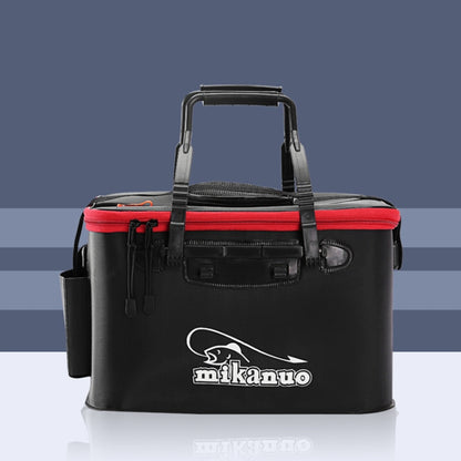 Thickened Multifunctional Folding Live Fish Box Fishing Bucket, 40 cm (with Handle and Side Pocket), 45 cm (with Handle and Side Pocket), 50 cm (with Handle and Side Pocket)