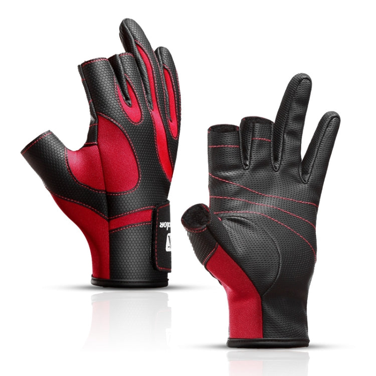 Kyncilor A0062 Outdoor Camping Three-finger Gloves Antiskid Sports Fishing Gloves, M, XL