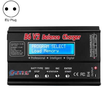 HTRC B6 V2 Balance Charger Intelligent Model Airplane Lithium Battery Charger,, EU Plug, US Plug