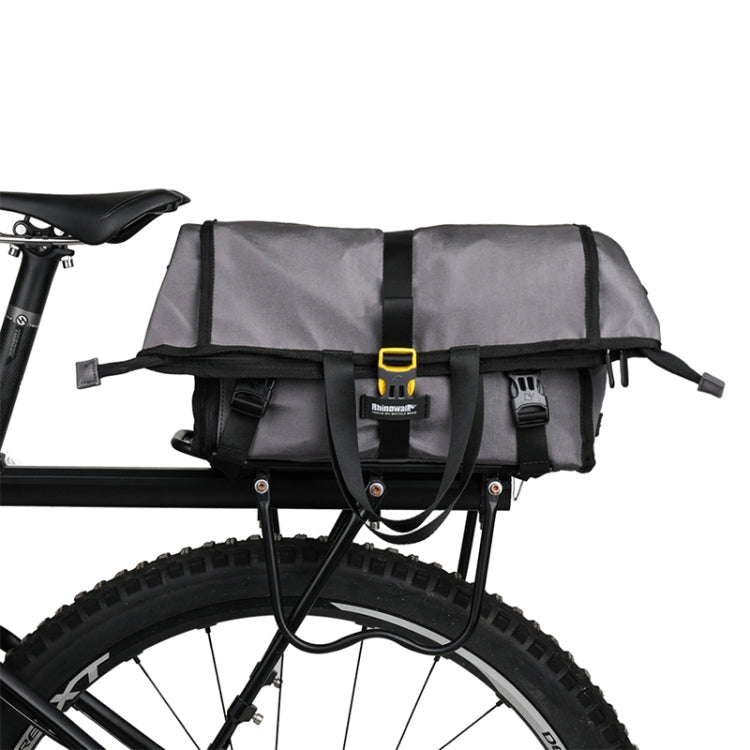 Rhinowalk Riding Messenger Bag Shoulder Diagonal Bag Bicycle Rear Shelf Pannier Bag, X2002 Black White Gray, X2002 Full-gray, X2002 Pink White Gray