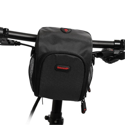Rhinowalk TF910 Bicycle Front Handlebar Bag Multifunctional Waterproof Phone Bag Riding Bag, Black, Red, Khaki