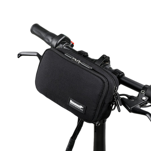 Rhinowalk X2011 Bike Front Bag Bicycle Storage Handlebar Bag Travel Commuting Hanging Bag, Black, Grey
