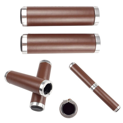 Retro Bicycle Leather Grip Cover Mountain Bike Comfortable Cowhide Grip Cover, HG005 Ordinary, HG005B Exquisite, HG006 Comfortable