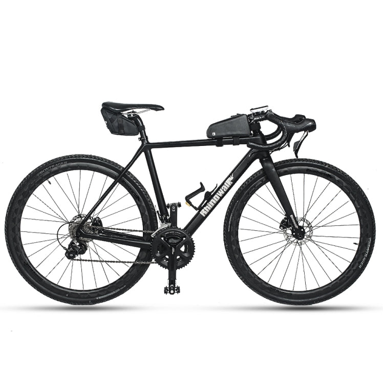 Rhinowalk Bicycle Tail Saddle Bag Waterproof Lightweight Mountain Bike Tool Bag Cycling Equipment, Carbon Fiber Black, Matte Black