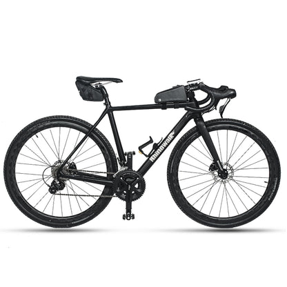 Rhinowalk Bicycle Tail Saddle Bag Waterproof Lightweight Mountain Bike Tool Bag Cycling Equipment, Carbon Fiber Black, Matte Black