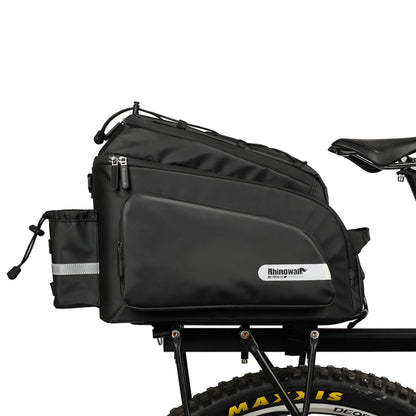 Rhinowalk Bike Rear Carrying Bag Mountain Bike Medium and Long-distance Riding Waterproof Bike Bag, Full Black, Black Green