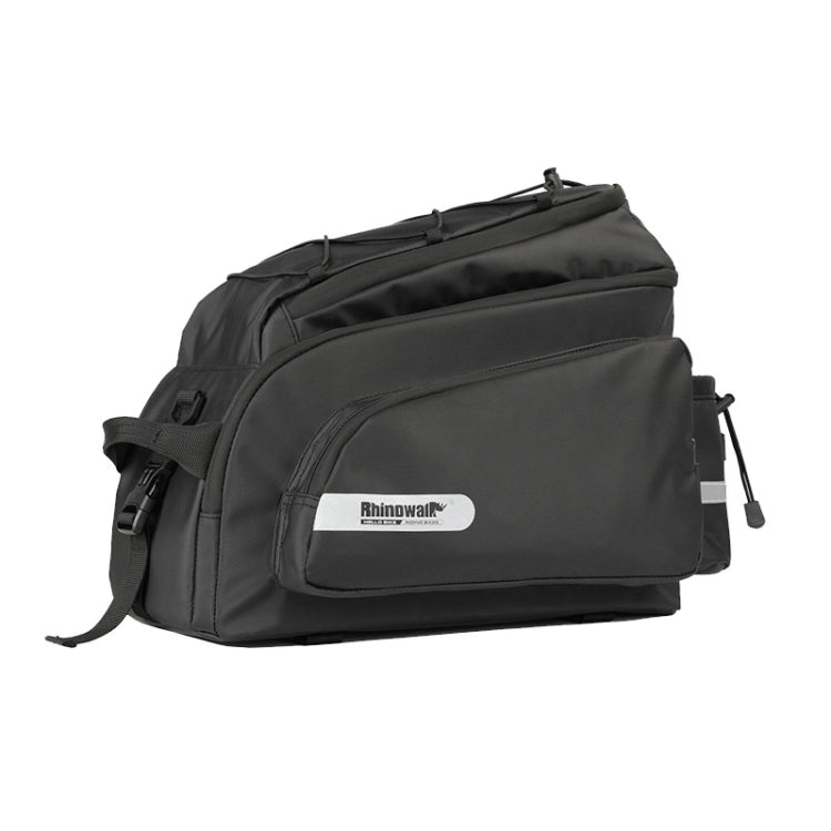 Rhinowalk Bike Rear Carrying Bag Mountain Bike Medium and Long-distance Riding Waterproof Bike Bag, Full Black, Black Green