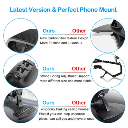 Car Mobile Phone Holder Buckle Instrument Trolley Inner Clip Mobile Phone Navigation Bracket With Number Plate, Navigation Bracket With Number Plate