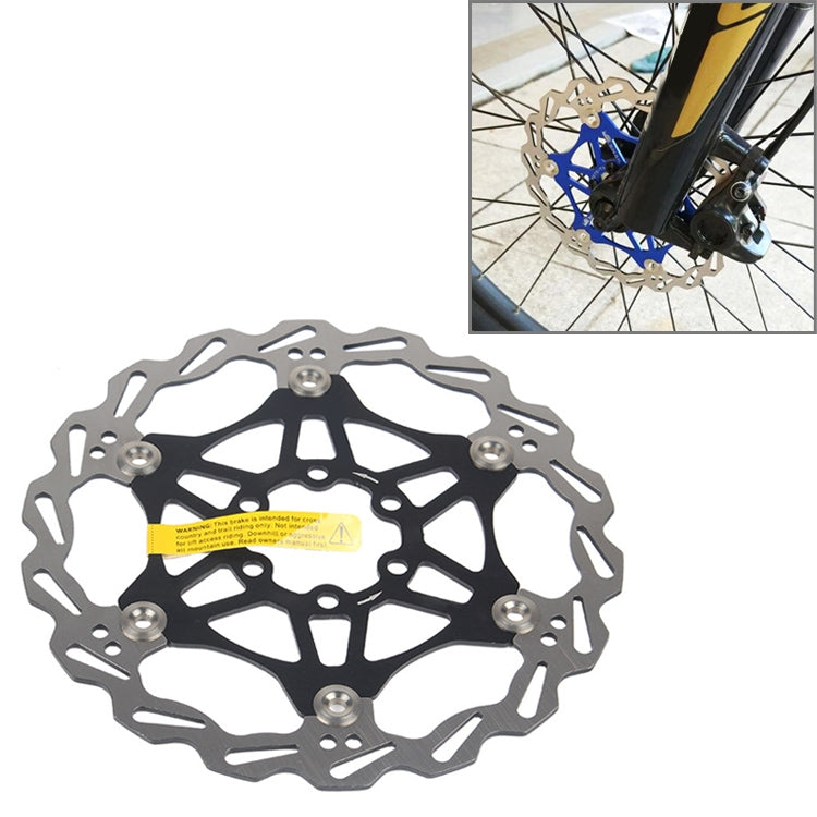 SNAIL FD-01 Mountain Bike Floating Disc Bicycle Brake Pad Six Nail Brake Disc, 160mm Black, 180mm Black, 203mm Black, 160mm Red, 180mm Red, 203mm Red, 160mm Blue, 180mm Blue, 203mm Blue