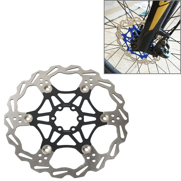SNAIL FD-01 Mountain Bike Floating Disc Bicycle Brake Pad Six Nail Brake Disc, 160mm Black, 180mm Black, 203mm Black, 160mm Red, 180mm Red, 203mm Red, 160mm Blue, 180mm Blue, 203mm Blue