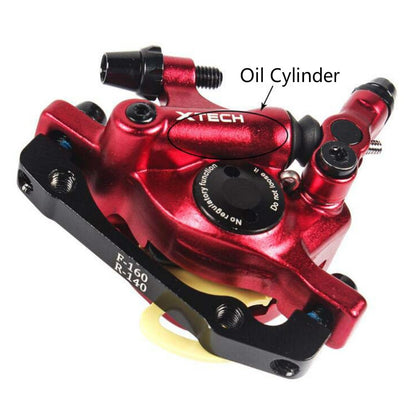 ZOOM HB100 Mountain Bike Hydraulic Brake Caliper Folding Bike Cable Pull Hydraulic Disc Brake Caliper, Front, Rear, Front and Rear