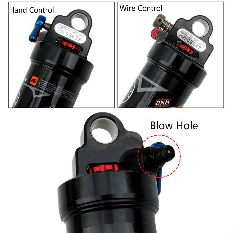 DNM AO38 Mountain Soft Tail Frame Rear Shock Absorber XC Air Pressure Rebound Shock Absorber, 165mm Hand Control AO38RC, 210mm Hand Control AO38RC, 165mm Wire Control AO38RL, 190mm Wire Control AO38RL