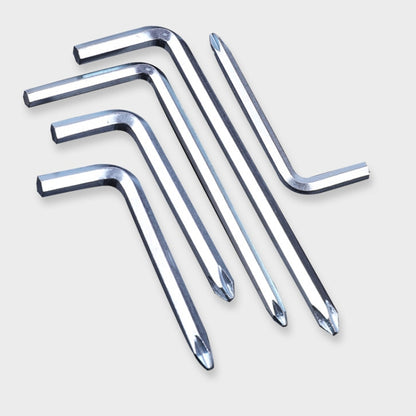 10pcs Screwdriver Hexagonal Wrench Scooter Repair Tools Cross Bit, Specification:4mm, Material:45 Steel, 4mm 45 Steel, 5mm 45 Steel, 6mm 45 Steel, 4mm A3 Steel, 5mm A3 Steel, 6mm A3 Steel