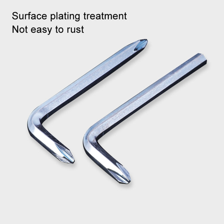 10pcs Screwdriver Hexagonal Wrench Scooter Repair Tools Cross Bit, Specification:4mm, Material:45 Steel, 4mm 45 Steel, 5mm 45 Steel, 6mm 45 Steel, 4mm A3 Steel, 5mm A3 Steel, 6mm A3 Steel