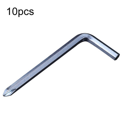 10pcs Screwdriver Hexagonal Wrench Scooter Repair Tools Cross Bit, Specification:4mm, Material:45 Steel, 4mm 45 Steel, 5mm 45 Steel, 6mm 45 Steel, 4mm A3 Steel, 5mm A3 Steel, 6mm A3 Steel