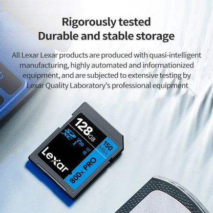Lexar SD-800X Pro High Speed SD Card SLR Camera Memory Card, 32GB, 64GB