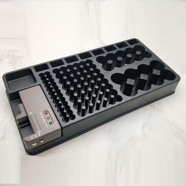 Multifunctional Battery Storage Box Battery Tester Battery Strength Indicator Storage Box Capacity Tester