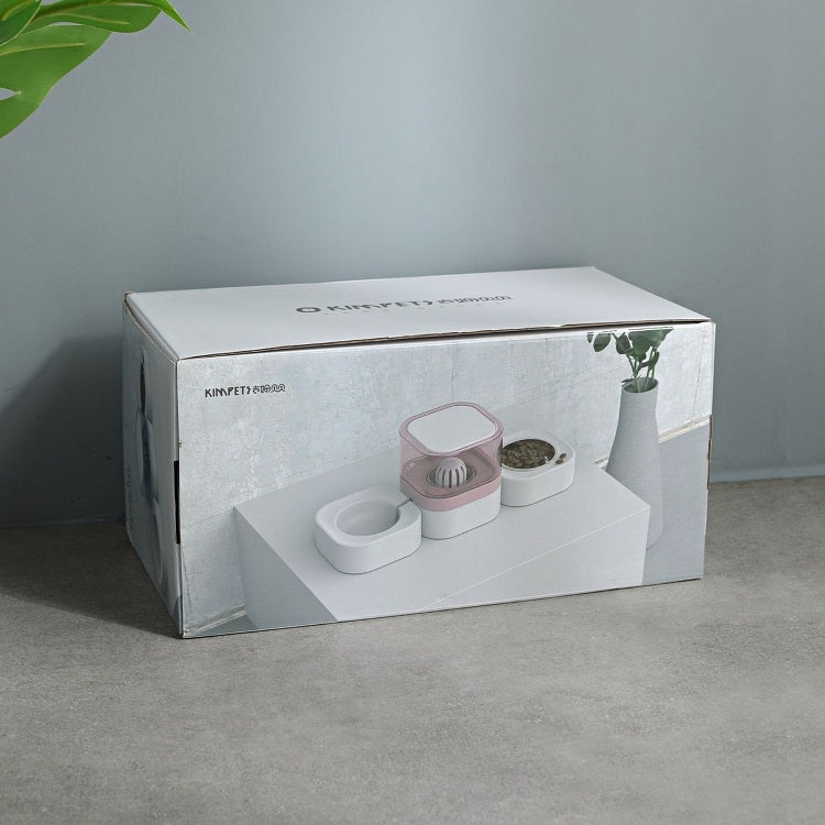 Pet Transparent Removable Washable Automatic Drinking Fountain with Stainless Steel Food Box, Single Bowl (Pink), Single Bowl (Green), Single Bowl (Blue), Single Bowl (Gray), Double Bowls (Pink), Double Bowls (Green), Double Bowls (Blue)...