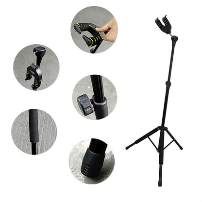 Gravity Self-locking Folding Vertical Pipa Bass Universal Guitar Stand, Self-locking
