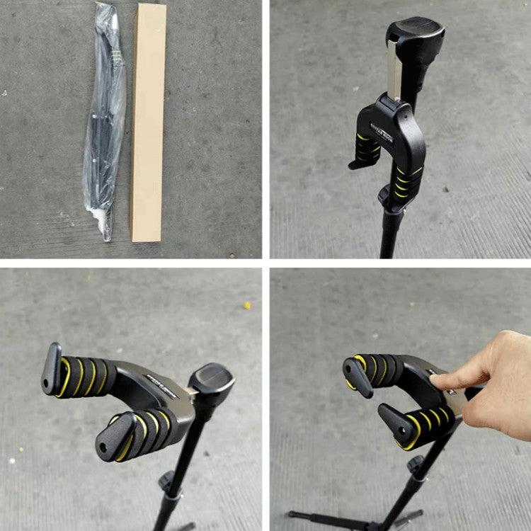 Gravity Self-locking Folding Vertical Pipa Bass Universal Guitar Stand, Self-locking
