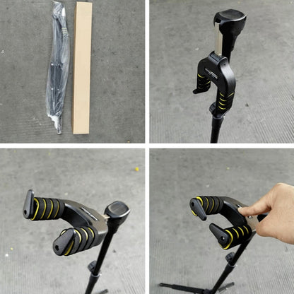 Gravity Self-locking Folding Vertical Pipa Bass Universal Guitar Stand, Self-locking