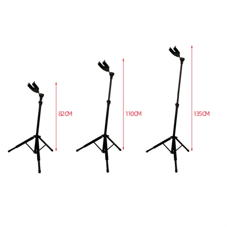 Gravity Self-locking Folding Vertical Pipa Bass Universal Guitar Stand, Self-locking