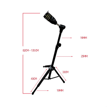 Gravity Self-locking Folding Vertical Pipa Bass Universal Guitar Stand, Self-locking