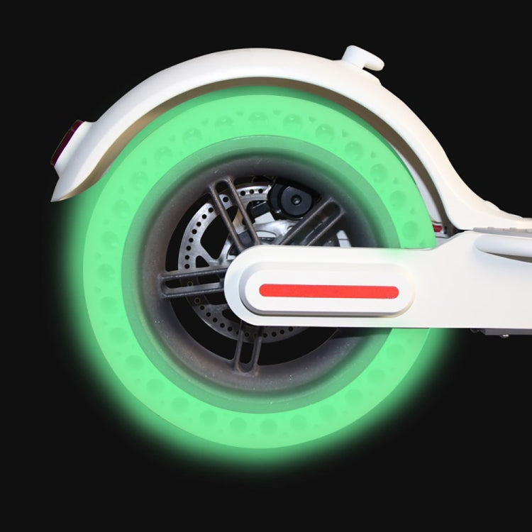 M0137 For Xiaomi Mijia M365 Electric Scooter Accessories 8.5 inch Shock-absorbing Pattern Honeycomb Solid Tire Fluorescent Tire, Fluorescent Green, Fluorescent Blue
