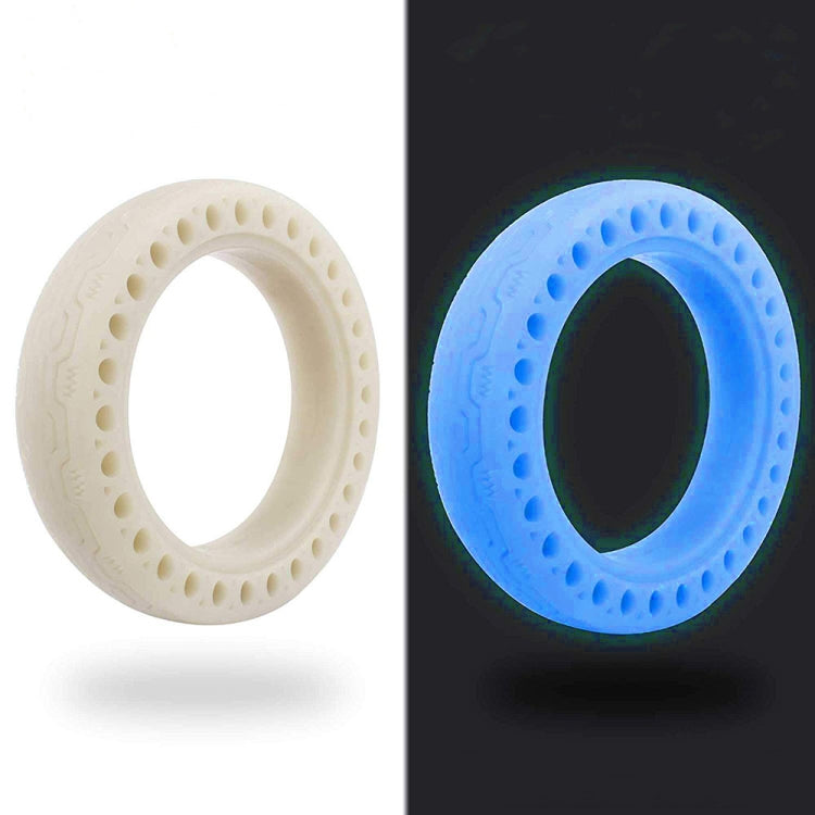 M0137 For Xiaomi Mijia M365 Electric Scooter Accessories 8.5 inch Shock-absorbing Pattern Honeycomb Solid Tire Fluorescent Tire, Fluorescent Green, Fluorescent Blue