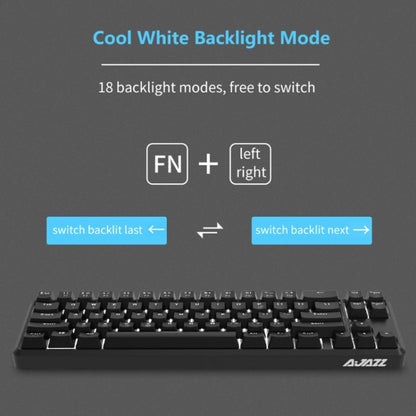 Ajazz K680T Mini USB Wired Dual-mode Charging 68-keys Laptop Bluetooth Mechanical Keyboard, Cable Length: 1.6m, Green Shaft, Black Shaft, Tea Shaft