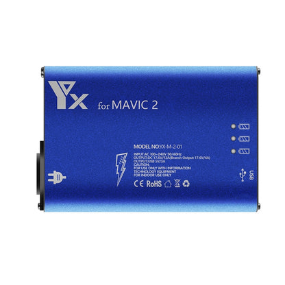 YX For DJI MAVIC 2  Aluminum Alloy Charger with Switch, US Plug