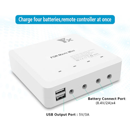 For DJI Mavic Mini Charger Battery USB 6 in 1 Hub Intelligent Battery Controller Charger, EU Plug, AU Plug