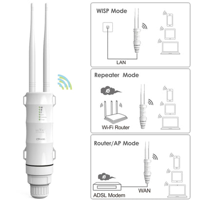 WAVLINK AC600 AP 2.4G/5G Dual Frequency Outdoor High Power Repeater, EU Plug, US Plug, UK Plug