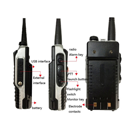 Baofeng BF-B2Plus Outdoor 15km Mini High-power FM Walkie-talkie, AU Plug, US Plug