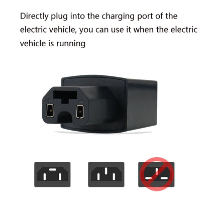 3 PCS Universal Car Intelligent Reverse Connection Lithium Battery Electric Car Mobile Phone Charger, Extended Version White 1A, Extended Version Black 1A, Extended White Double Port 2A, Extended Black Double Port 2A