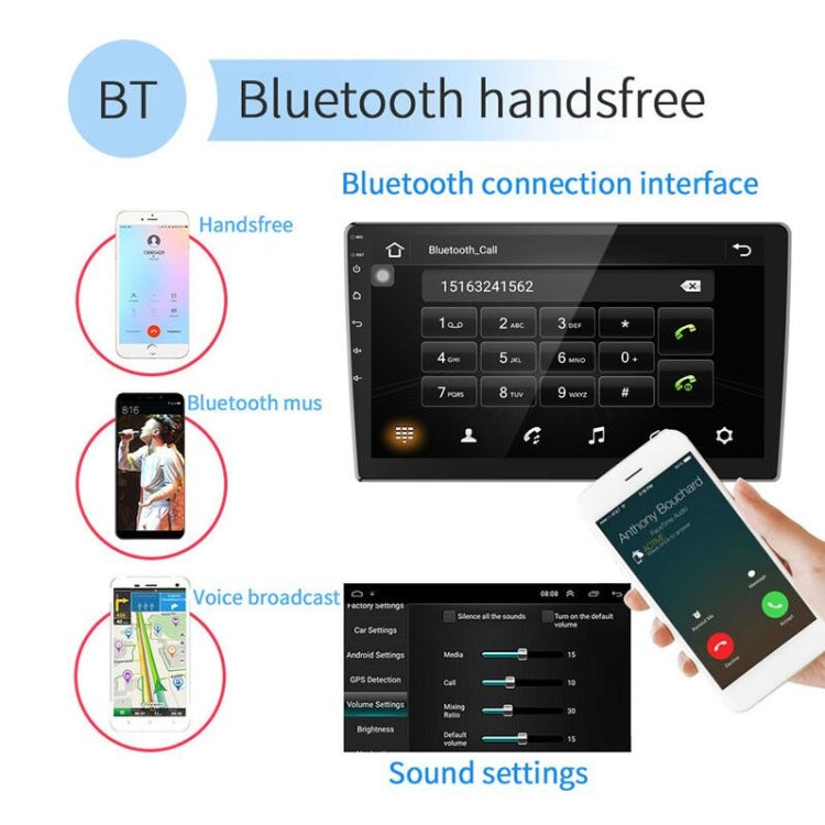 Universal Machine Android Smart Navigation Car Navigation DVD Reversing Video Integrated Machine, 9inch 1+16G Standard, 9inch 2+16G Standard, 9inch 2+32G Standard, 10inch 1+16G Standard, 10inch 2+16G Standard, 9inch 1+16G Standard+4 Lights Camera