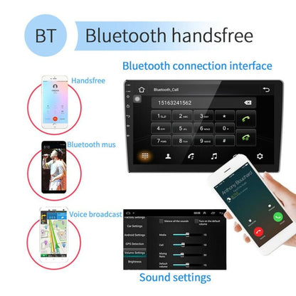 Universal Machine Android Smart Navigation Car Navigation DVD Reversing Video Integrated Machine, 9inch 1+16G Standard, 9inch 2+16G Standard, 9inch 2+32G Standard, 10inch 1+16G Standard, 10inch 2+16G Standard, 9inch 1+16G Standard+4 Lights Camera