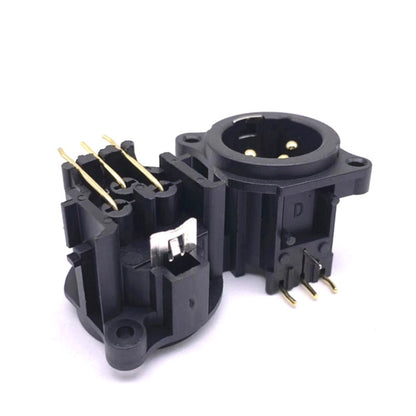 20 PCS Three-core XLR Socket Balanced Audio Card Dragon Socket Male and Female Socket, Male Socket, Female Socket