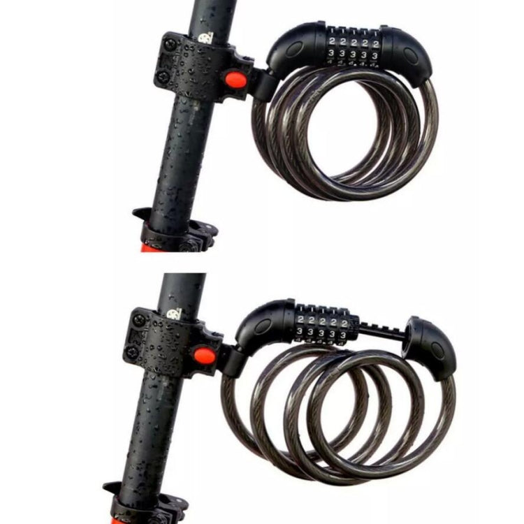 TONYON TY566 Bicycle Lock Five-digit Code Lock Mountain Bike Bar Wire Lock Single Rim Lock, TONYON TY566(Blue), TONYON TY566(Green), TONYON TY566Orange), TONYON TY566(Black)