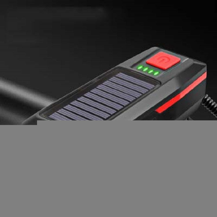 Bicycle Solar Headlight Horn Light Night Riding USB Charging Headlight Bicycle Glare Flashlight Equipment, Red, Green, Blue, Orange