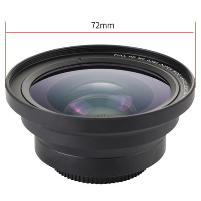 72mm 2 in 1 0.39X Wide Angle Lens + Macro Lens, 72mm